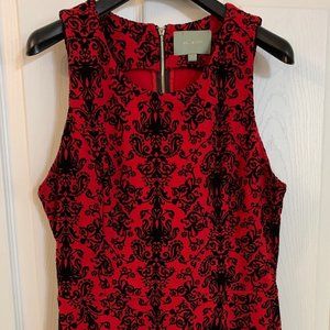 Gorgeous red and black party or cocktail dress